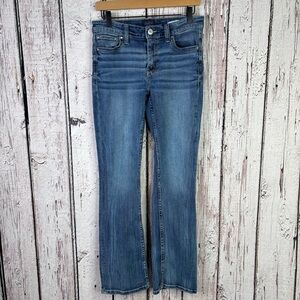 Daytrip Virgo Bootcut Jeans Size 28R Mid Rise 30” Inseam Button Flap Back Pocket